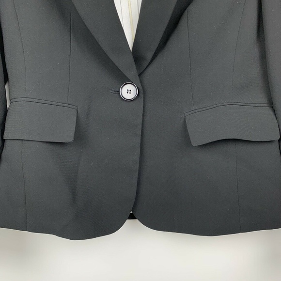 Kasper 8 Blazer Black Jacket Career Work - Picture 2 of 8